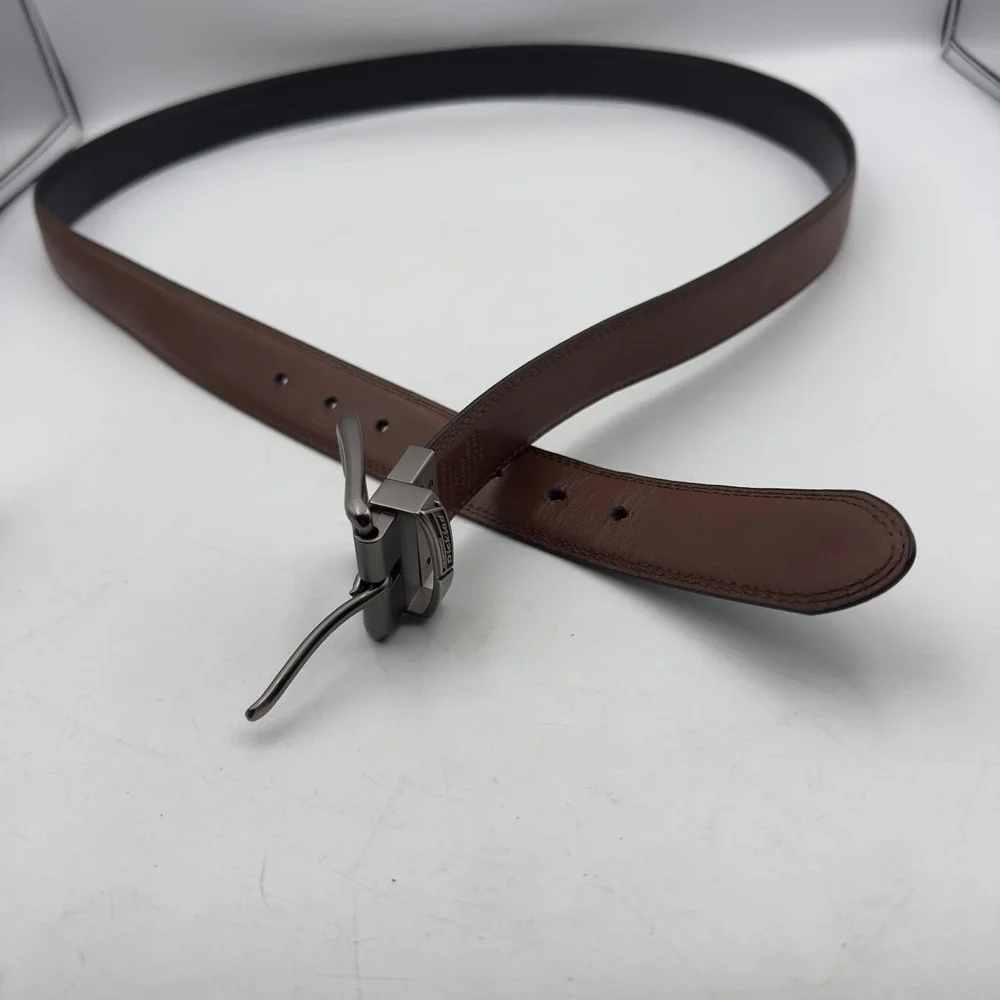 Dickies Belt Black Brown Reversible Leather 50-52 Big Tall Workwear Gorpcore